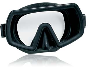 Aqua Lung Maui Mask | 503350 | With a large single lens, low volume, and Black silicone skirt, the AquaLung Maui mask is popular with armed services worldwide. | US Divers Surface, Tactical, Water Rescue, and SAR Swimmer Equipment | Aqua Lung Military Masks | Authorized Online Dealer