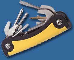 Innovative Scuba Concepts T-2 Scuba Toolpack | The T-2 Scuba Toolpack comes with 11 of the most commonly used scuba repair tools including a variety of open end and hex wrenches, screw drivers and O-ring pick. | http://www.innovativescuba.com