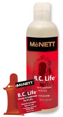 B.C. Life Cleaner & Conditioner for B.C.D.s | B.C. Life is a complete, scientifically balanced maintenance system for all types of B.C.D.s. Regular cleaning leaves B.C.D. shell, interior lining, hose and valves conditioned and free of damaging salt crystals, chlorine and organic residue. | McNett BC Cleaning Products
