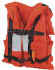 Stearns I600 Deluxe Merchant Mate II PFD | USCG Approved Type I PFD | Stearns offshore vest with encircling belt. Foam-filled collar head support and hinged back panel. Aquafoam flotation, 210 denier nylon shell and lining, 62 sq. in. SOLAS-grade reflective panels, and two chest adjusters, Velcro patch on shoulder of vest to mount light. Features USCG approved whistle with pocket for whistle and light storage. Special opening on back to accommodate most brands of fall projection harnesses. Provides a minimum of 22 lbs. (98 Newtons) of buoyancy. | Stearns Industrial PFDs