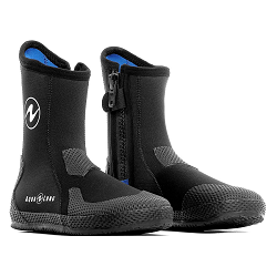 Aqua Lung 7 mm Superzip Boots | Aqua Lung Wetsuit Boots | Aqua Lung diving equipment has been used for many years by Public Safety dive and rescue teams worldwide and has a reputation for reliability, performance and durability. Core breathing system products such as Apeks regulators provide field-proven capability and performance for SCUBA and surface-supplied diving operations in all environments. Key dive accessories, including fins, diver knives, masks and snorkels, have become benchmark products for the professional diver and the Aqua Lung group continues to develop equipment designed to meet the needs of the Public Safety market. Significant recent developments include ruggedized buoyancy compensators for Military & Professional use, and surface-supplied diving equipment. | Authorized Online Dealer