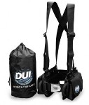 DUI Weight & Trim System: Get the weight off your back and increase your diving comfort with the DUI Weight& Trim™ System. The harness allows you to comfortably wear up to 40 pounds and lets you adjust the weights up and down, forward and back so you can put your weights right where you want them.
