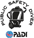 PADI Public Safety Diver course moves out of the specialty diver course lists and stands as a distinct program, dedicated to this specialized diving field. The program now includes three courses  Public Safety Diver, Surface Support Specialist and the new Advanced Public Safety Diver. | Dive Team training in the Upper Midwest. | Scuba Center