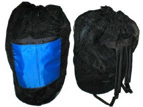 Rock N Sports MEBP-10Z -- Draw string mesh back pack with front pocket -- With over 30 years of experience in the dive industry.  Crafting the Rock N Sports line since 1993.  Made with the highest quality materials and worksmanship available, all made in the U.S.A.
