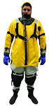 The Imperial IR1500 is an ice rescue suit made of easy to repair, breathable shell fabric with cordura reinforced wear areas. The suit was designed with specific public safety agency input to provide a robust, user-repairable, easy-to-don, and affordable solution with all the features needed to get the job done in extremely cold environments. | Available at Scuba Center in Eagan, Minnesota
