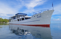 In 1989 MV Bilikiki sailed as the first full service luxury live aboard dive vessel in the Solomon Islands. She is a large, stable, comfortable vessel and consistently rated one of the best live aboards in the world. | Scuba Center Group Dive Trip