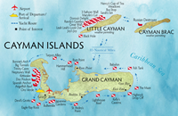 Cayman Islands Dive Map | Scuba Center diving vacation