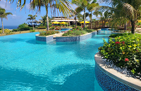 Golden Rock Resort St Eustatius pool | Scuba Center Dive Travel