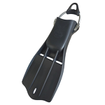 XS Scuba Seeker Fins Black | Rugged vented rubber fin popular for experienced divers and Public Safety applications. | Scuba Center in Eagan, Minnesota.